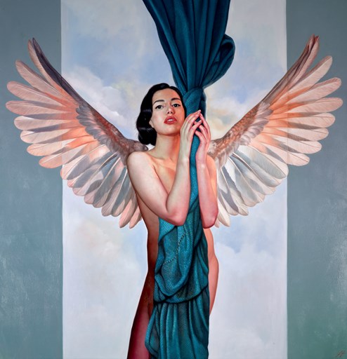 Becoming by Mila Alexander - Original Painting on Box Canvas